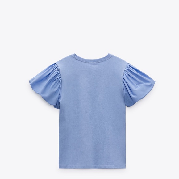 Zara Balloon Sleeve Top NWT - Picture 3 of 11